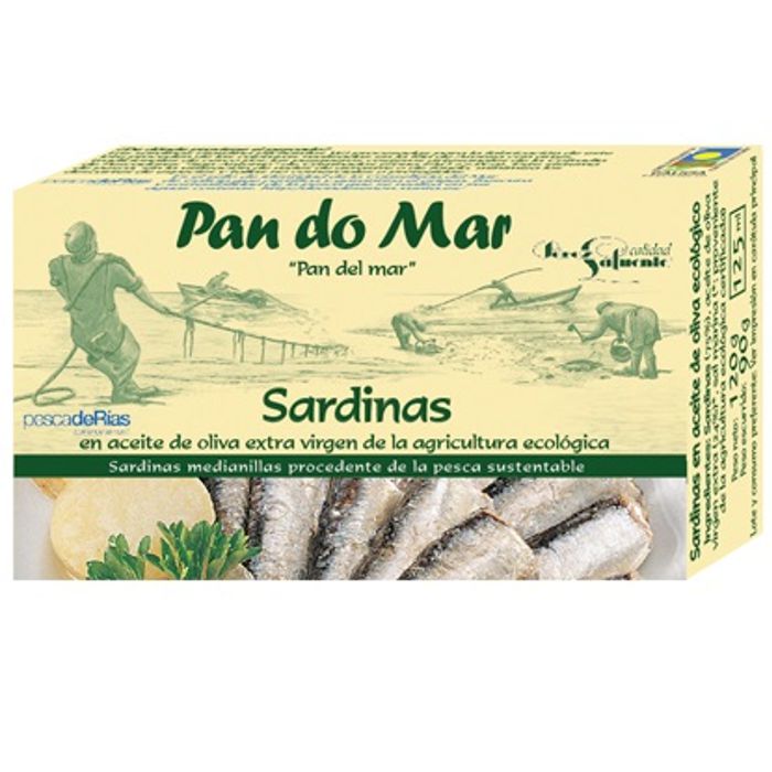 Sardines en oli d'oliva V.E. 120g PAN DO MAR