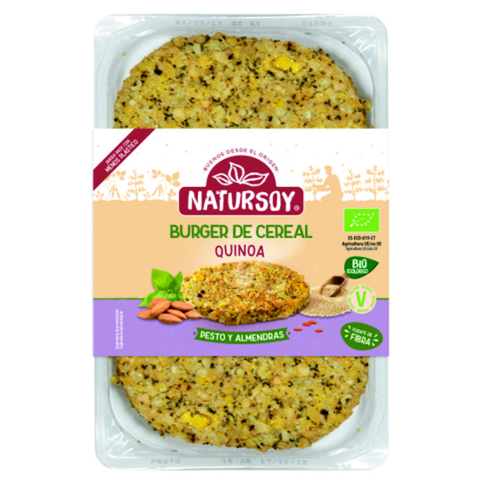 Burger QUINOA, PESTO... 2x100g NATURSOY