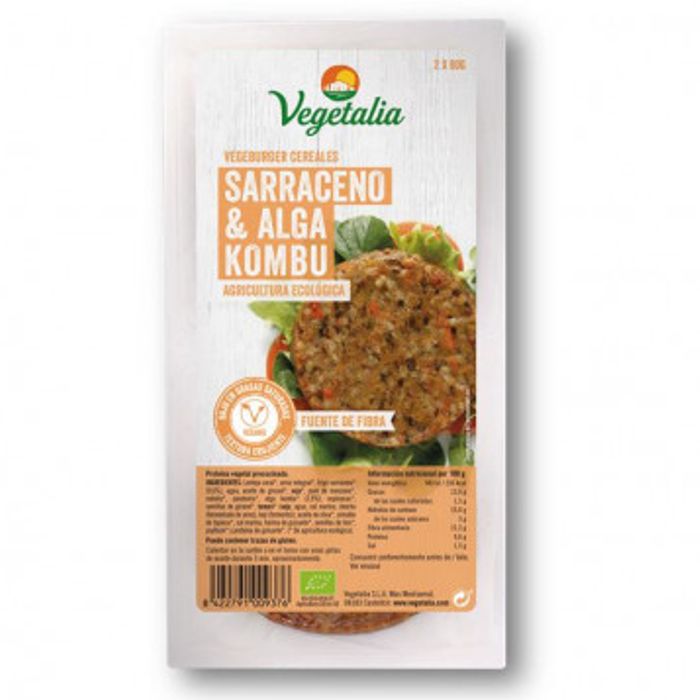 Burger fajol i kombu 2x80g VEGETALIA