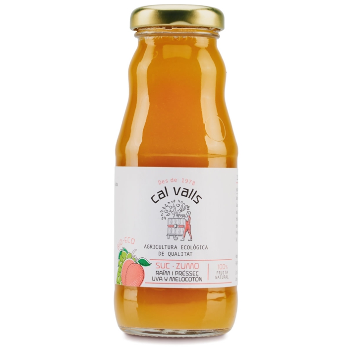 Suc de préssec i raïm 200ml CAL VALLS