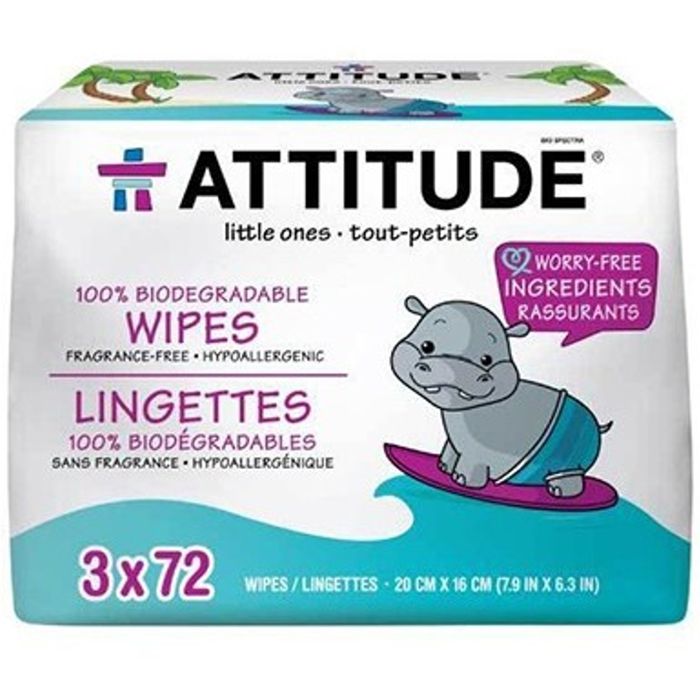 Tovalloles BABY 3x72un. ATTITUDE