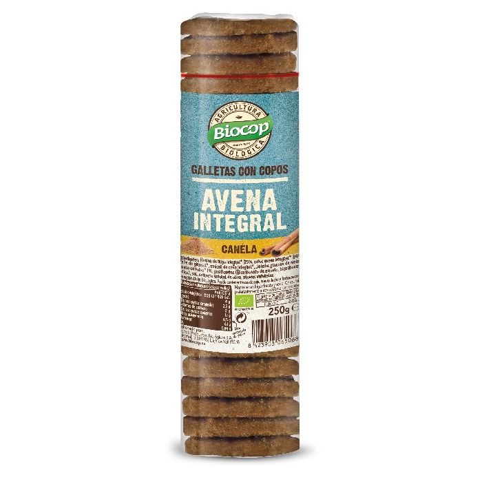 Galetes flocs civada i canyella 250g BIOCOP