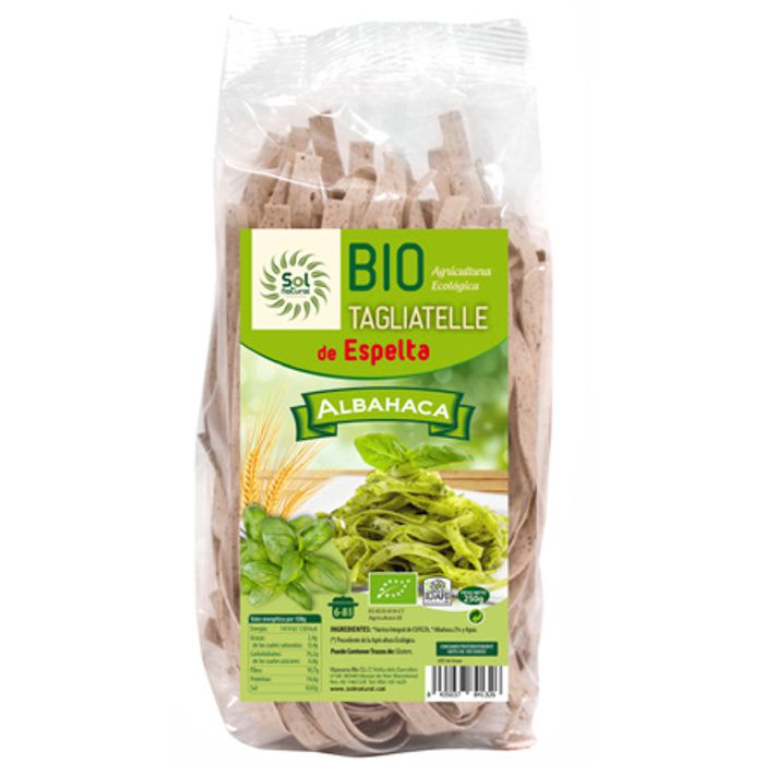 Tagliatelle espelta.alfàbrega 250g SOL NATURAL