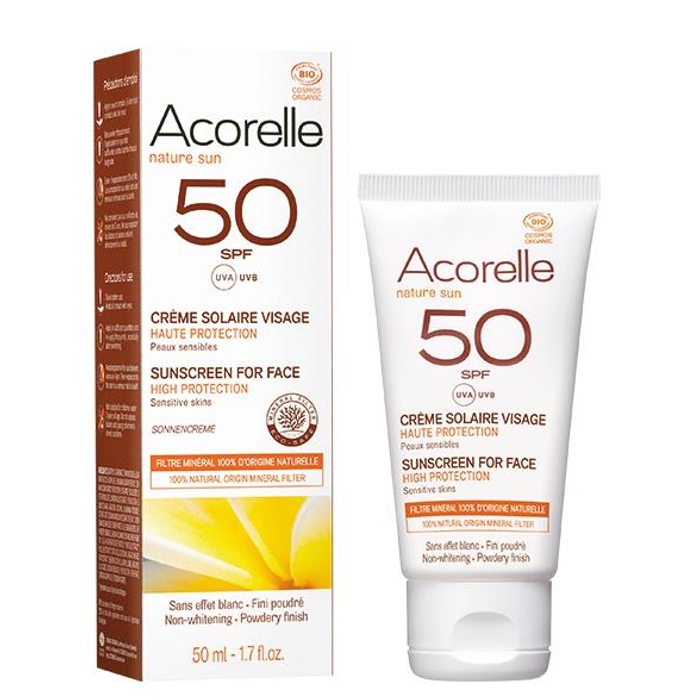 Crema solar FACIAL 50SPF 50ml ACORELLE
