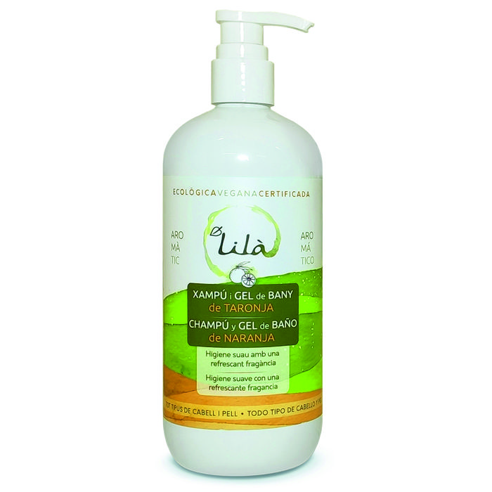 Xampú i gel bany TARONJA 500ml LILÀ
