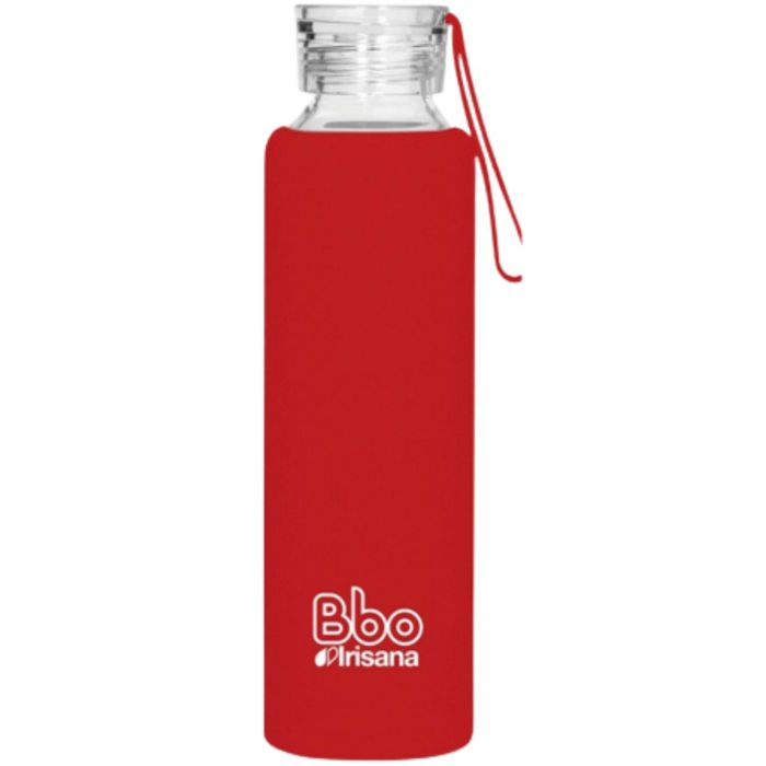 Ampolla vidre Bbo vermell 550ml IRISANA