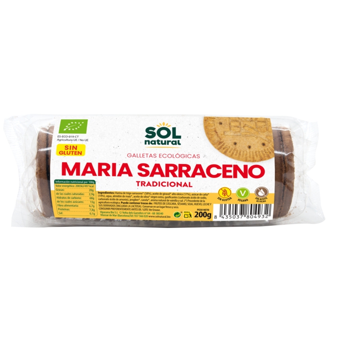 G. Maria SARRAÍ sense gluten 200g SOL NATURAL