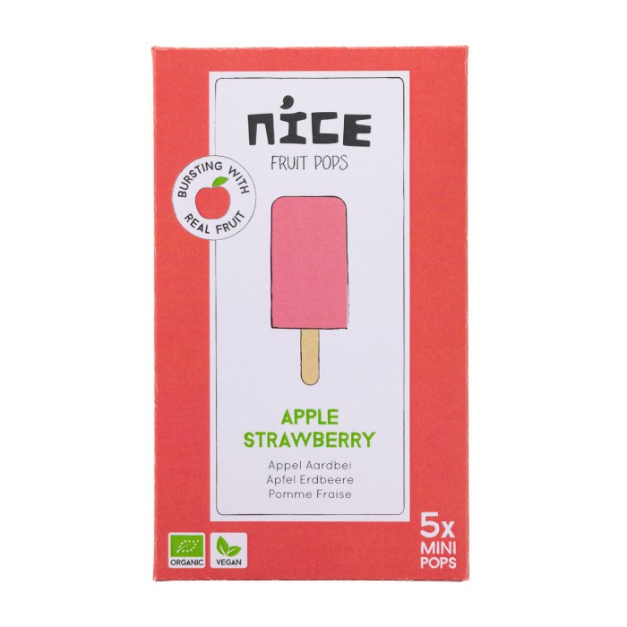 Gelat REAL FRUIT 61% suc poma + 22% maduixa 45ml NICE