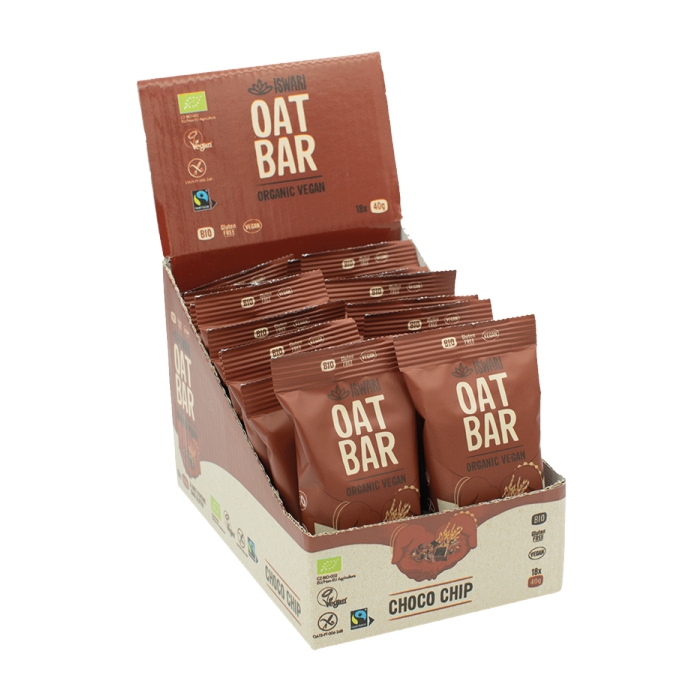 Barreta xoco xips civada 40g ISWARI