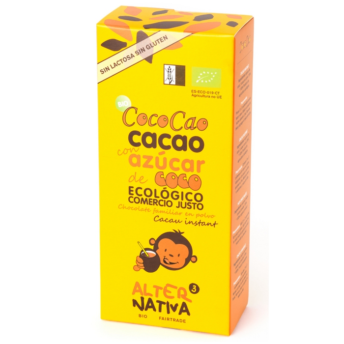 Cococao instant amb sucre coco 250g ALTERNATIVA3